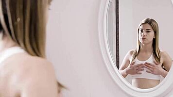 These teen lesbians Kendra and Kristen are at the picnic, licking each other's pussies passionately.