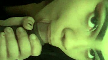 Teen swallows bbc cumshot on big latina ass in interracial facial