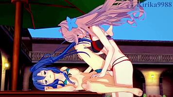 i fucked tsubasa kazanari's futanari cock so hard