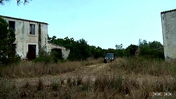 teen boy surprises mature with his big girthy cock outdoors