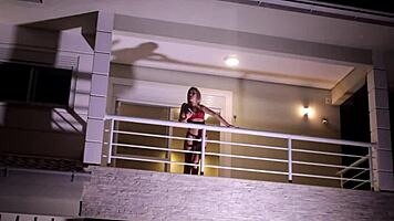 Petite Latina Nympho Kaya Nymphet Gets Lucky with Small Tits Tease