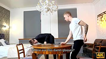 tutor4k without glasses mature tutor easily gets seduced by disciple