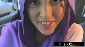 rebellious muslim teen getting sneaky and fucking her boyfriend