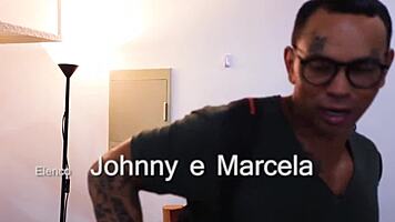 Horny wife Lorena Vasconcellos fucks husband Johnny after work with big cock 😍