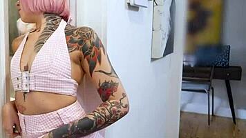 Step Sister Gets Horny Spying on Brother Jerking Off in Private