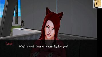 Redhead Teen Joins New Family In Homemade Game