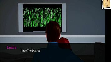 Redhead Teen Joins New Family In Homemade Game