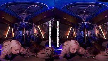 feeling so excited as jamie jett and sandra luberc share spencer bradley for halloween fun.