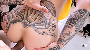 Horny Tattooed Latina Craves Deep Ass And Mouth Fucking 😍
