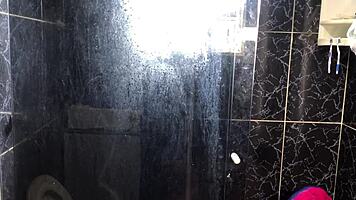 Young Guy Fucks Friend's Aunt in Bathroom