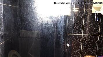 Young Guy Fucks Friend's Aunt in Bathroom