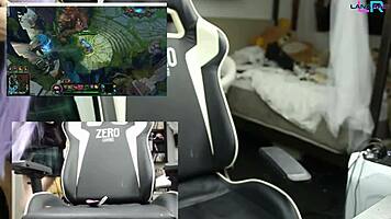 teen masturbates while playing league of legends