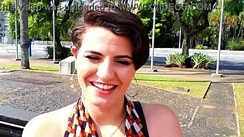 Tourist matches with beautiful Clara Lady Snow Brasil 😍