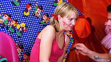 have you seen the 18yo babe in fishnets waiting for cum on her pussy?