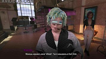 Intense Cowgirl Riding on Train.