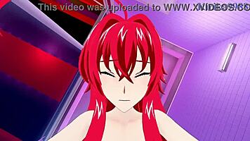 Rias Gremory and Xenovia Quarta, want to see our intense sex in Highschool DxD hentai?