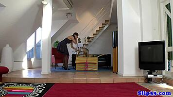 Classy Teen And Milf Suck Grandpa's Dick In Glamour Threesome