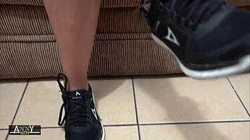 Cute Student with Sweaty Stinky Feet