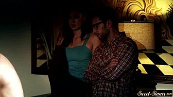 Real stepdaughter C gets doggystyled in fantasy roleplay.