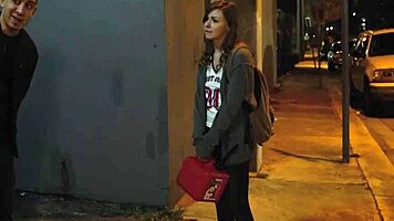 Bimbo Alex Blake Blows Big Dick In Alleyway And Fucks.