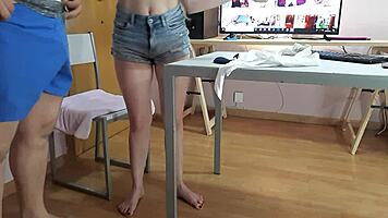 Young 18-Year-Old Niece Gets Naughty with Perverted Uncle in Homemade Clip