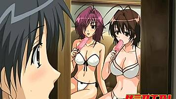 Step Sister And Brother Caught In Hentai Action With Facial