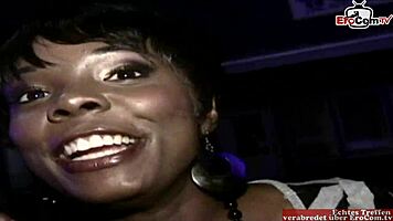 Black Ebony Slut with Big Natural Tits Pick Up at the Street 😈