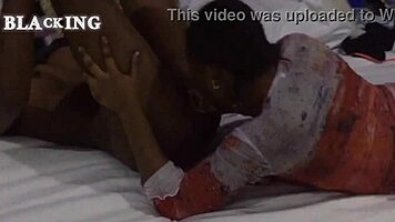 Rainne Mami Gets First Lesbian Sex with Kremy Queen. They kiss and lick passionately.