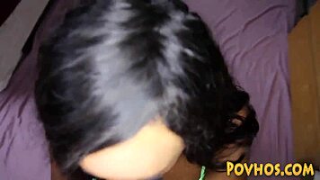 Black Teen Babe Feels Intense Pleasure Getting POV Plowed With Big Ass