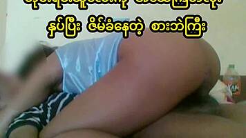 Young Asian girl fucked hard in homemade bedroom scene