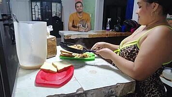 Homemade Fuck With Stepson's Cousin And Her Big Ass
