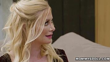 Stepdaughter demi hawks joins friend chloe surreal and her stepmom serene siren having sex after she caught them in the act