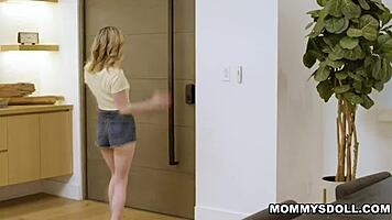 Stepdaughter demi hawks joins friend chloe surreal and her stepmom serene siren having sex after she caught them in the act