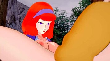 Velma and daphne share lesbian orgasm in scooby doo