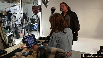 Pretty Model COCKRIDING Her Lucky Stepdad! DAMN!