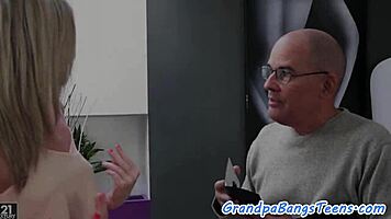 glamour teen 18+ fucked by grandpa gently