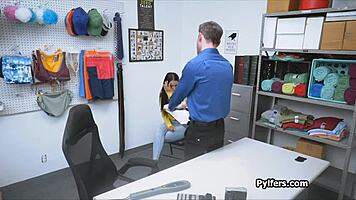 caught ya! sexy indian american thief busted and pounded hard, huh?