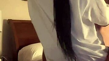 Sexy ebony model asks 'want to lick my wet pussy?' during 69 face sitting