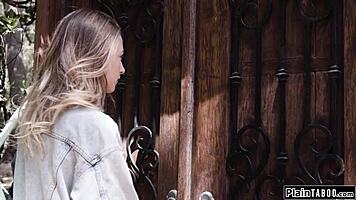 New Foster Teen 18+ Sucks and Rides Stepdaddy's Big Cock in Petite Oral Group