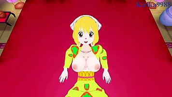 Perona and Carrot's intense POV sex in One Piece hentai?