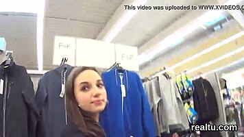 Fantastic Czech Nympho TEASED In Mall And PLOWED In POV