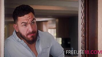 Teen freeuse by dad's debt collector