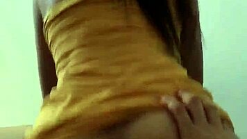 Fucking mexican babe bounces on cock in office with cute dress part 2