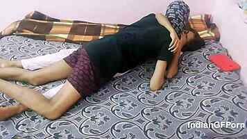 Skinny Indian babe pounded hard to multiple creampie orgasms