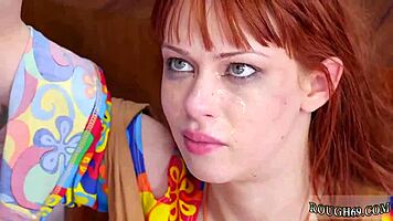 Teen Strap-On Punishment in Brutal Hatefuck of Hippie Asshole. Domination at Its Peak.