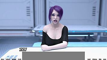 Stranded in space 78, curvy emo girl opens up with teen 18+ passion!