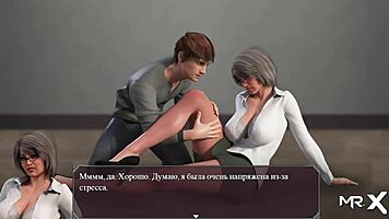 this anime hentai has epic leg caressing! 😍