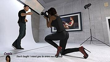 Big City Pleasures 34: Cassie Helps John On Camera