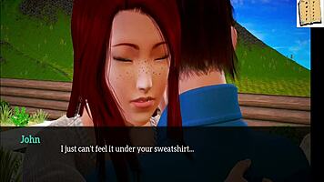 Redhead Teen With Small Tits And Big Ass Plays Game In Homemade Scene.