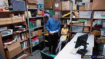 Russian Slender Teen Punished At Office